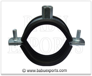Pipe Clamp with Rubber Lining manufacturers in India Strut Support Systems exporters suppliers in India Punjab Ludhiana