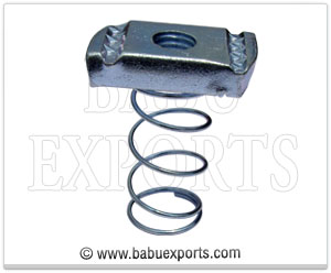 Long Spring Channel Nut manufacturers in India Strut Support Systems Punjab Ludhiana
